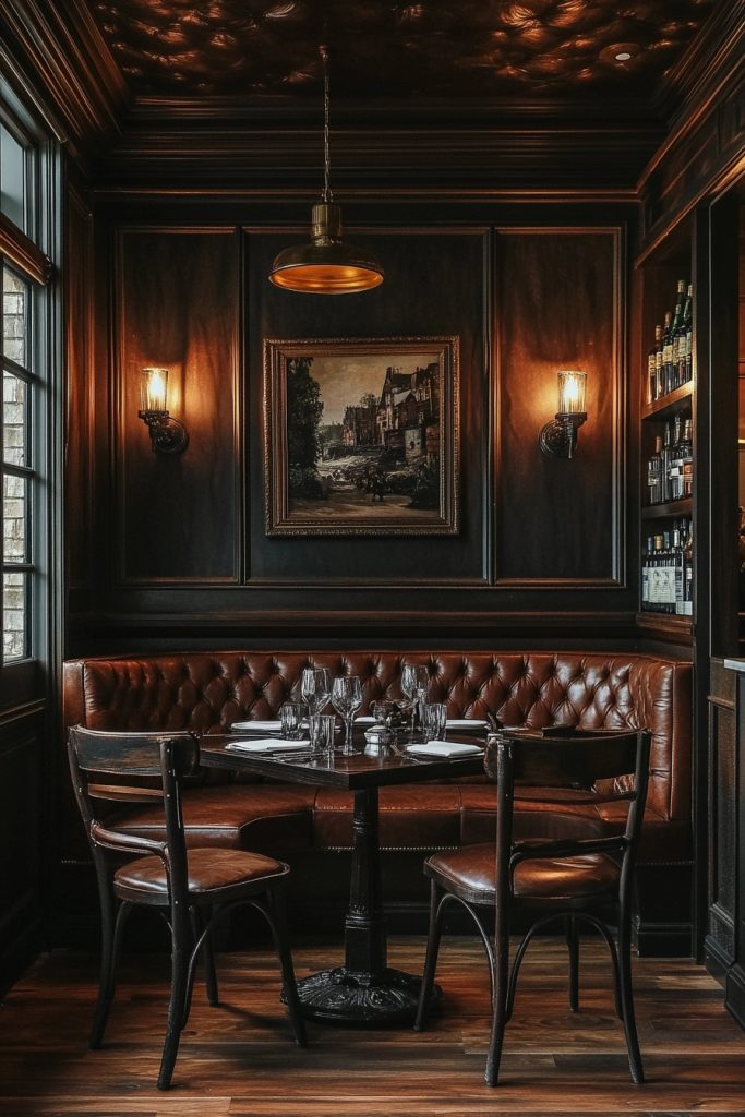 Speakeasy Style Dining Space