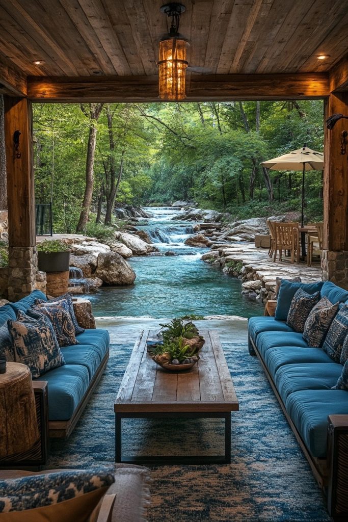 Streamside Rustic Lounge