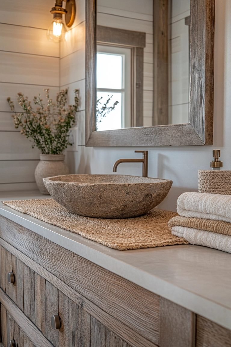 29 Coastal Farmhouse Bathroom Ideas To Create A Serene Oasis
