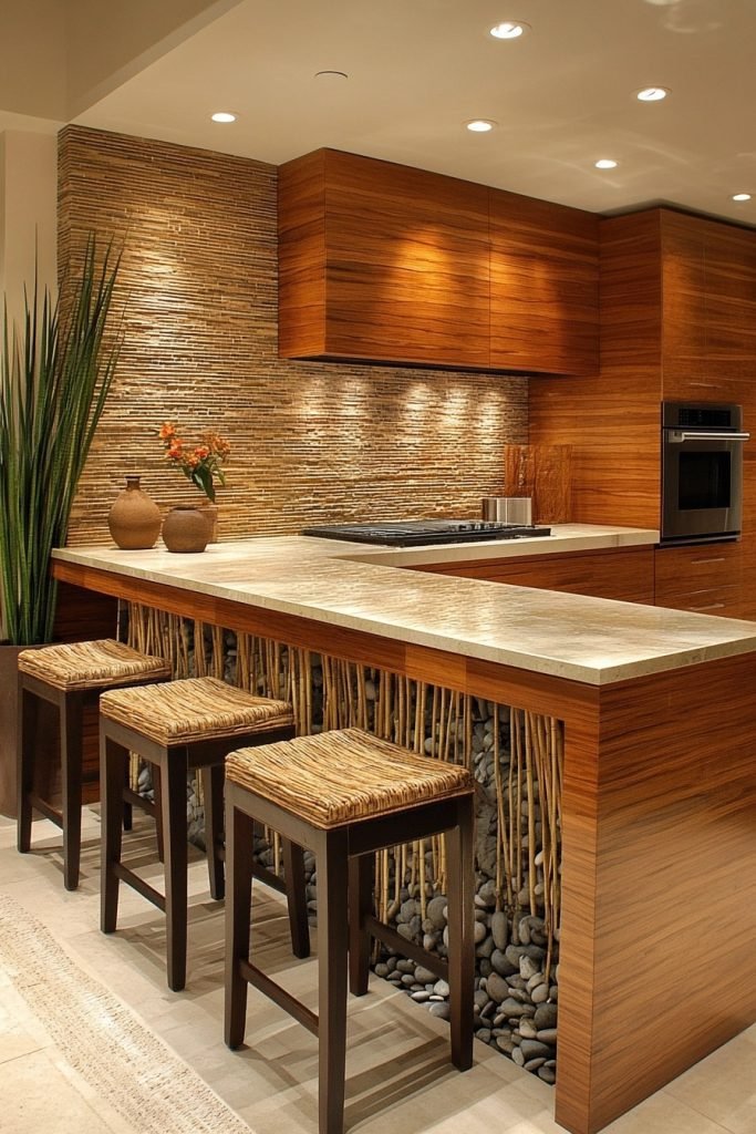 Zen-Inspired Serenity Kitchen