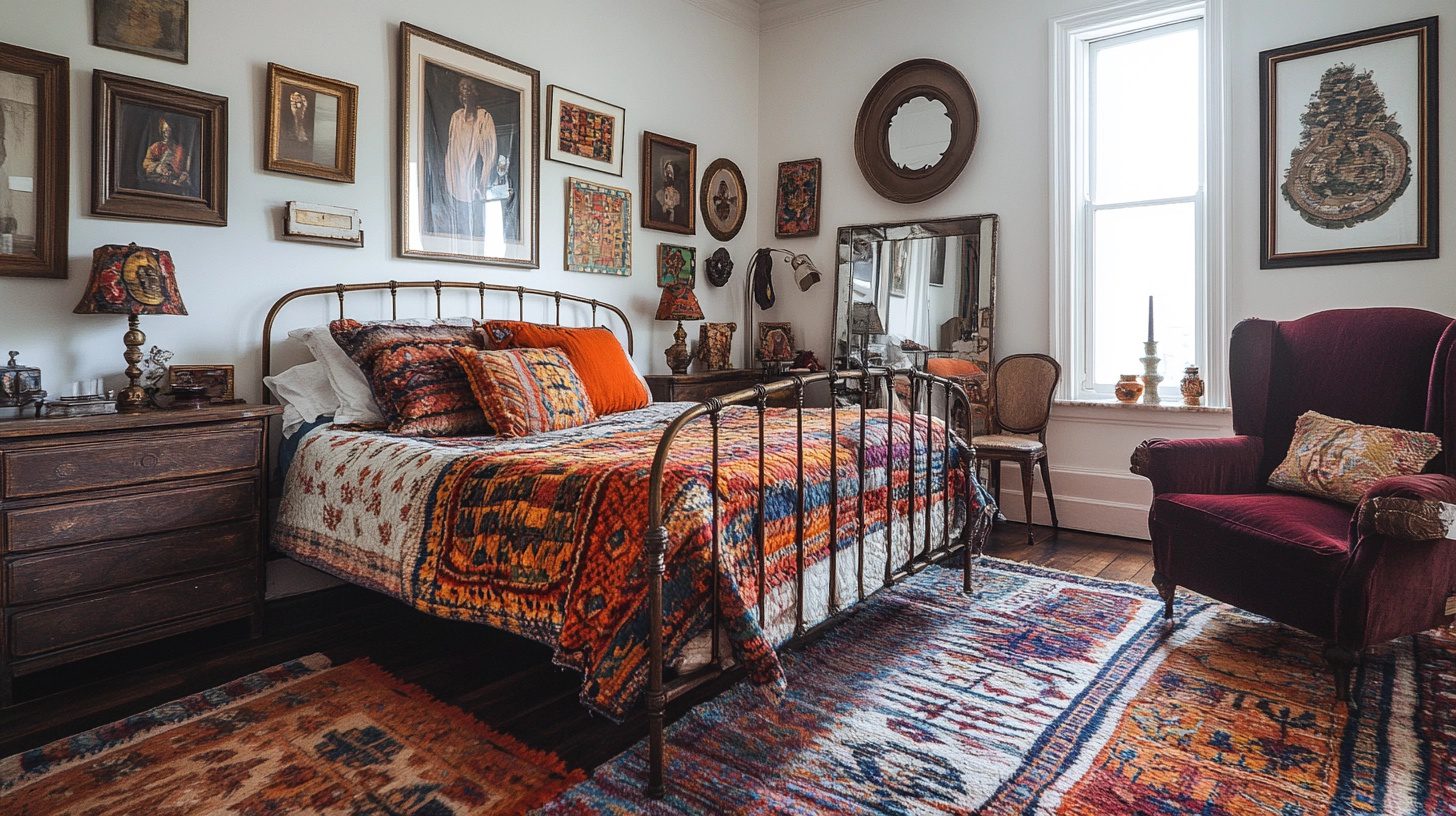 Image showcasing 29 Boho Bedroom Vintage Decor Ideas For A Cozy And Eclectic Space - Courtneys World