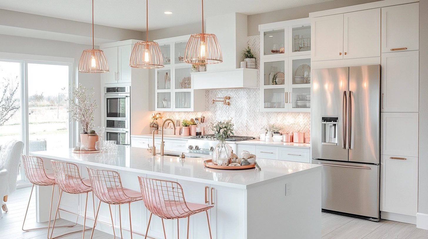 29 Pink Kitchen Ideas To Brighten Up Your Cooking Area - Courtneys World