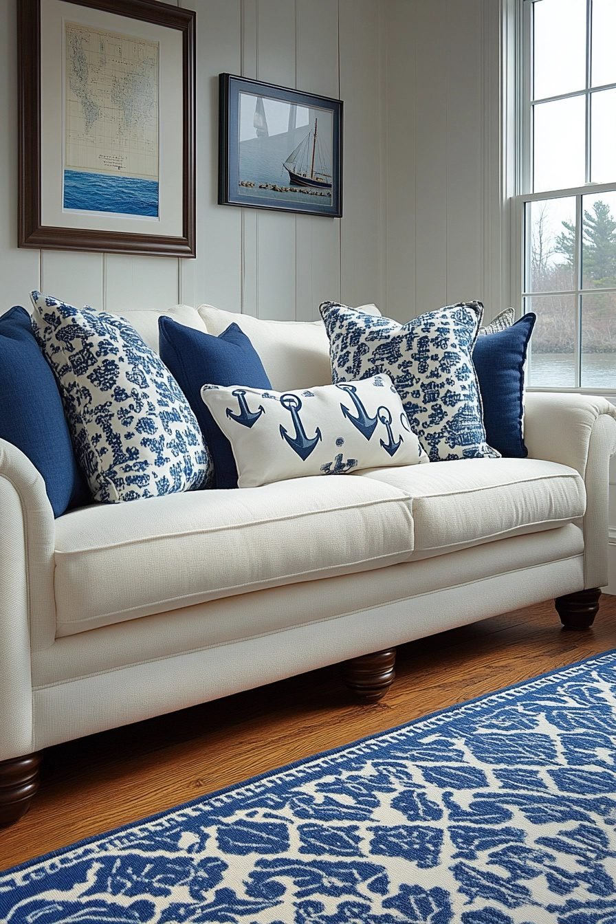 29 Coastal Preppy Living Room Decor Ideas For A Stylish Seaside