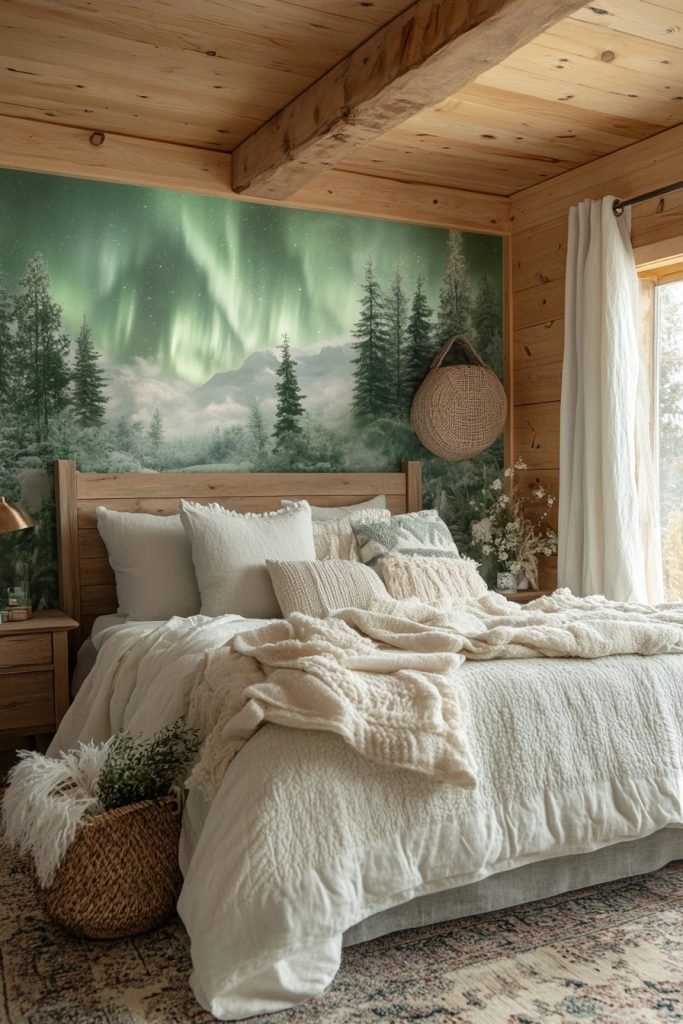 Arctic Green Aurora Room