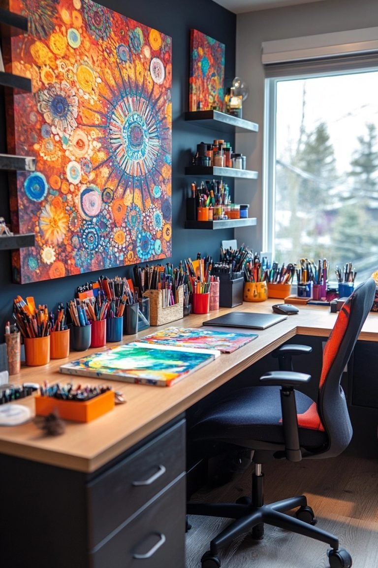 Curated visual reference: Curated Creative Small Apartment Home Office Design Gallery View 37