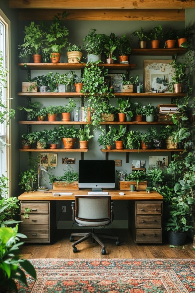 Botanical Plant-filled Study