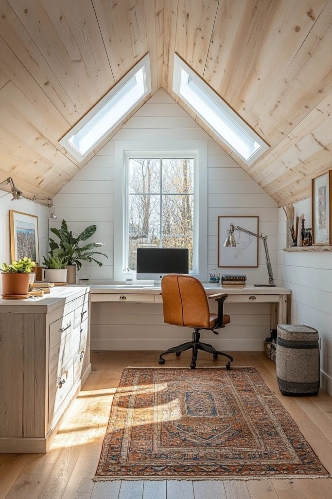Bright and Airy Loft Office