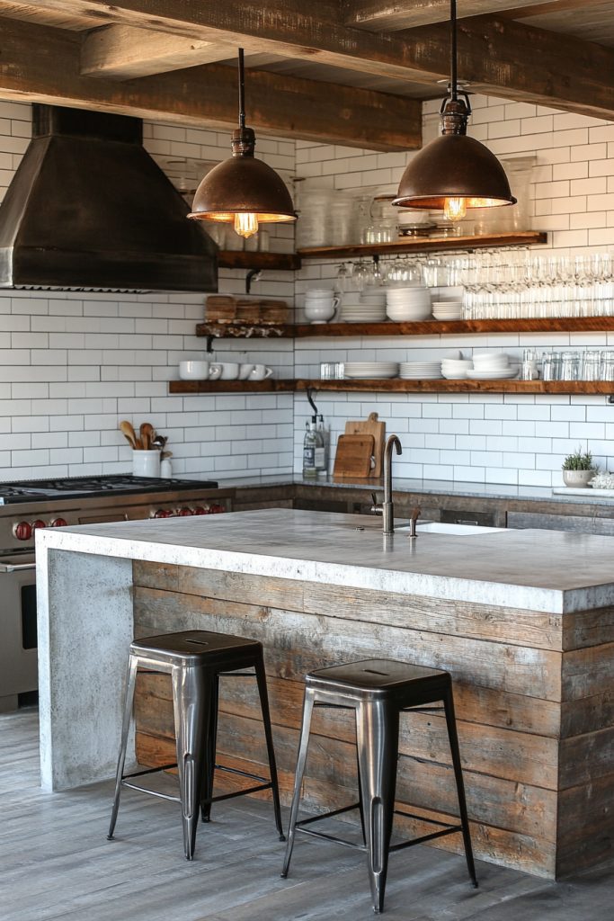 Chic Industrial Kitchen