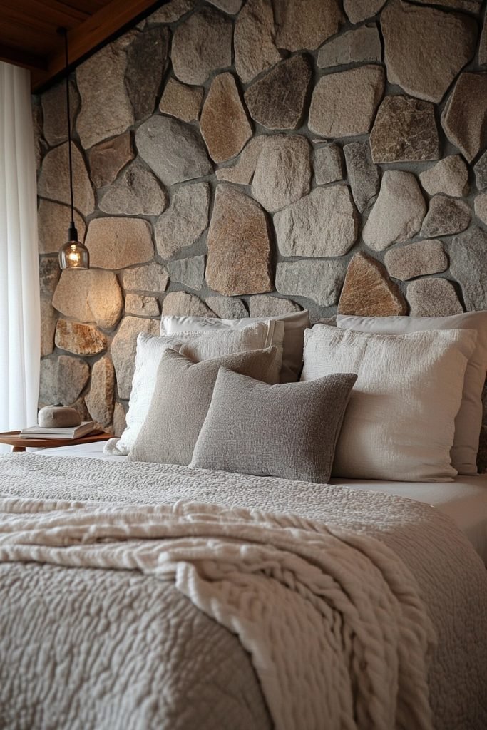 Chic Sandstone Bedroom Accents