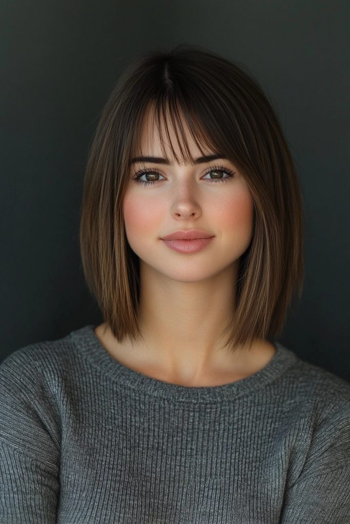 40 Sexy Curtain Bangs Medium Hair Ideas That Are Totally On-Trend 