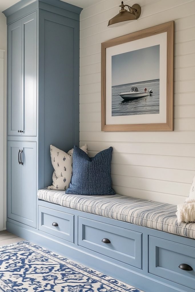 Coastal Farmhouse Mudroom
