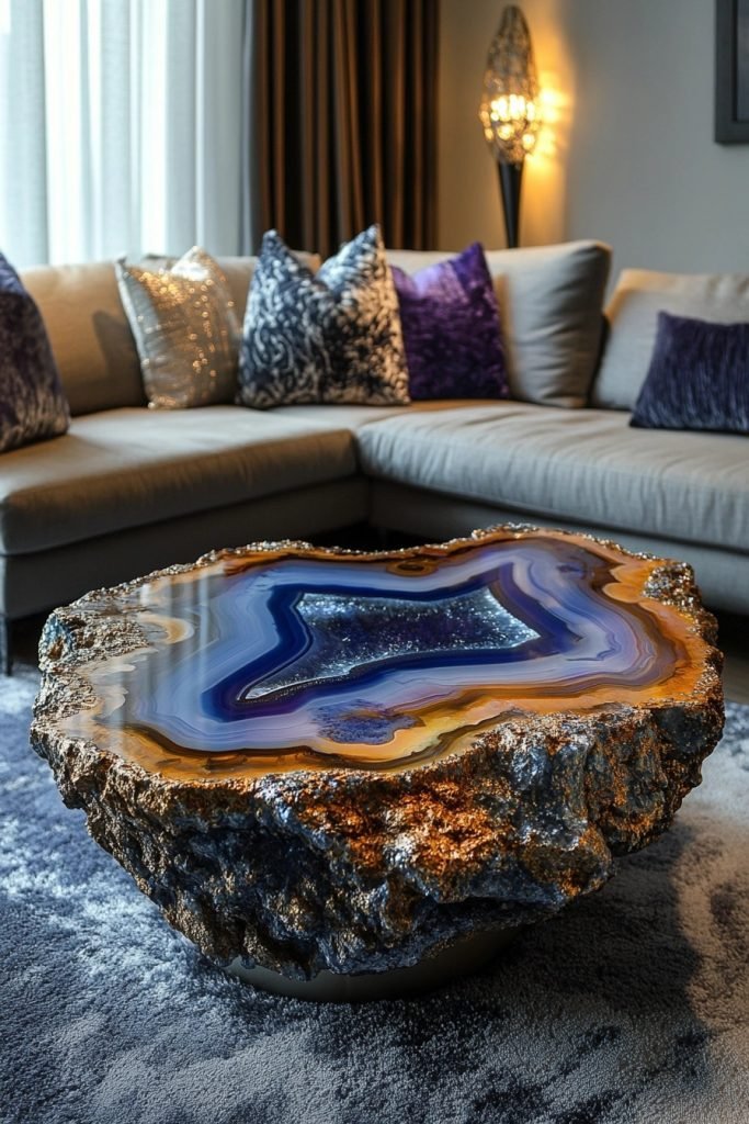 Contemporary Agate Coffee Table