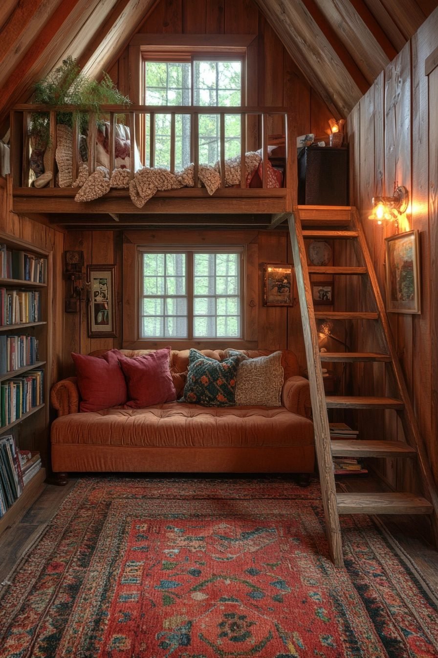 29 Small Cabin Interior With Loft Ideas For Smart Space-Saving ...
