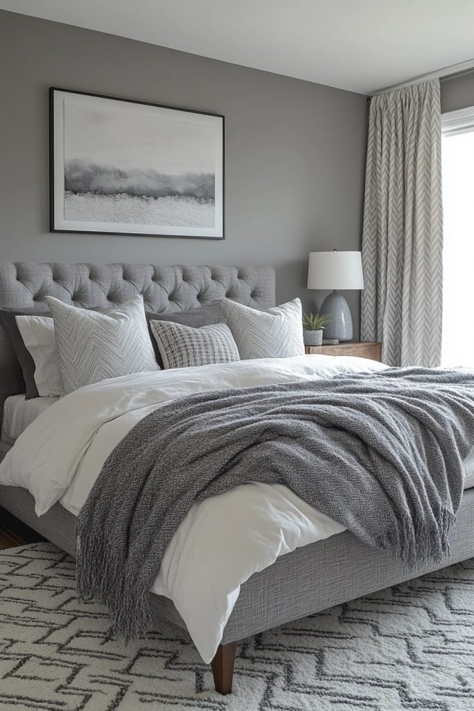 Dynamic Gray Boho Space