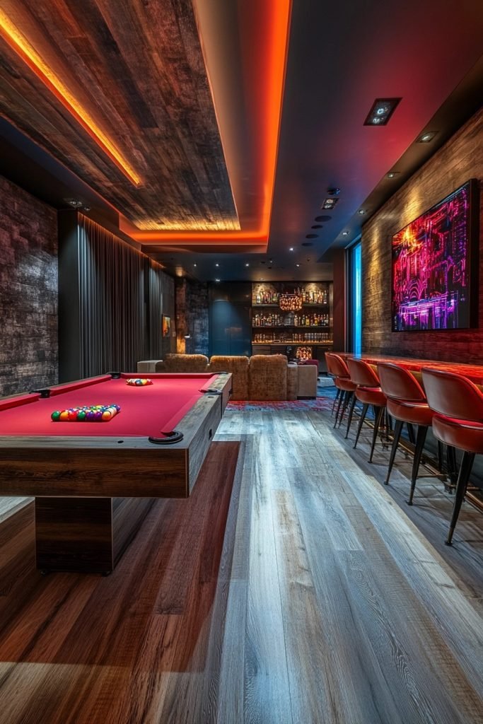 Dynamic Loft Game Room