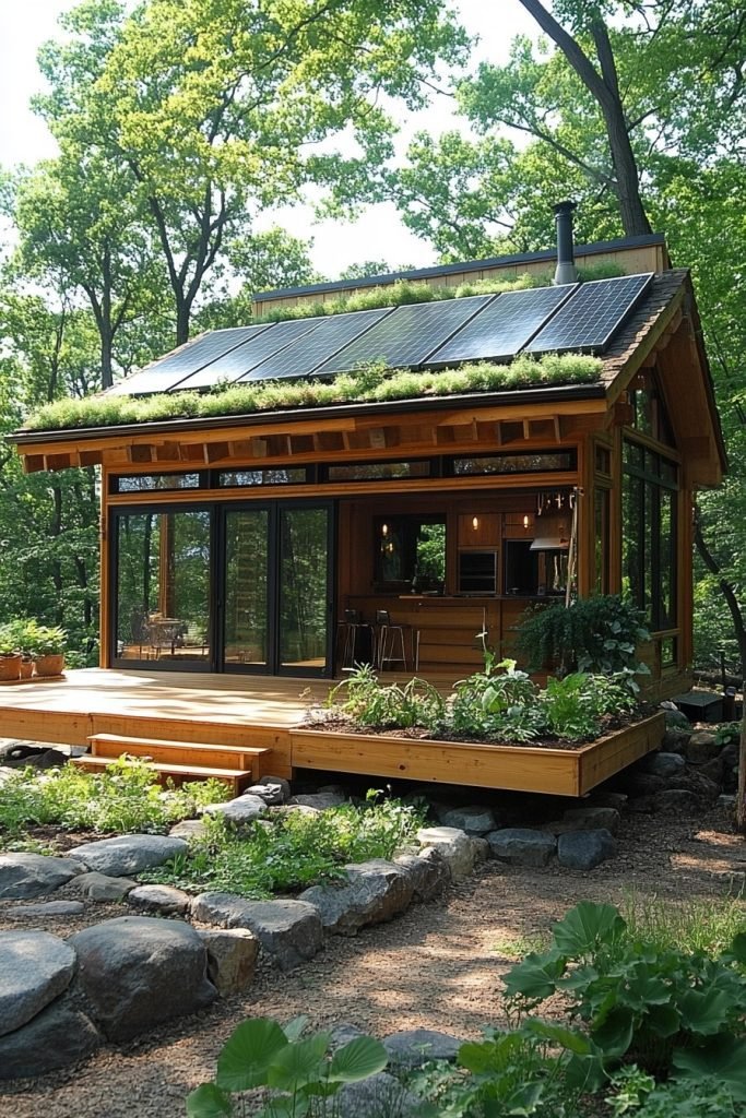 Eco-Friendly Green Cabin
