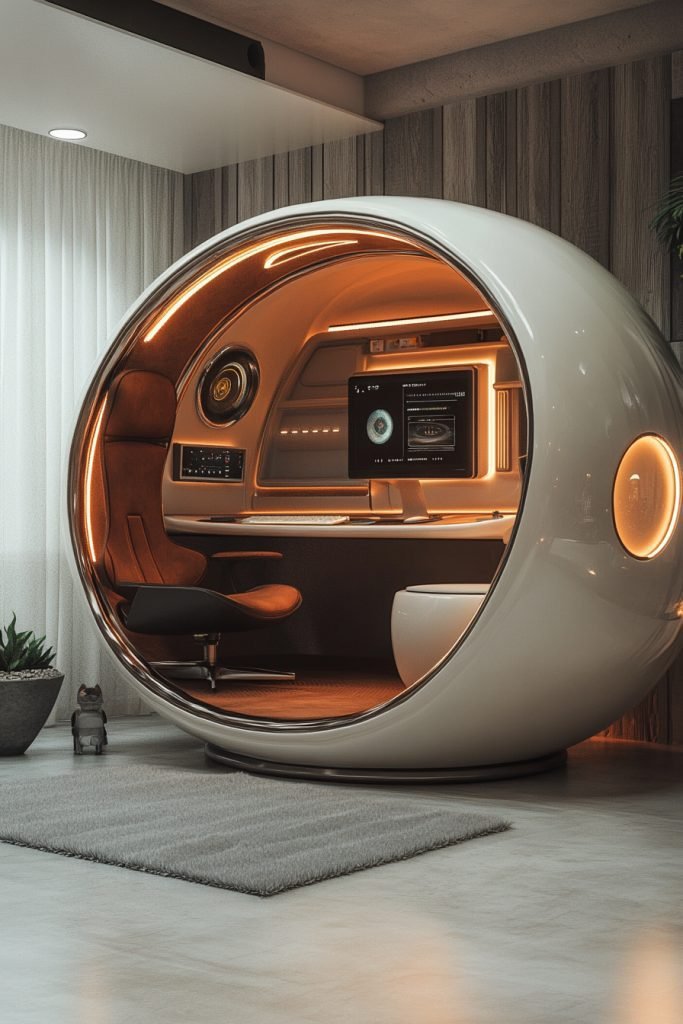 Futuristic Pod Office