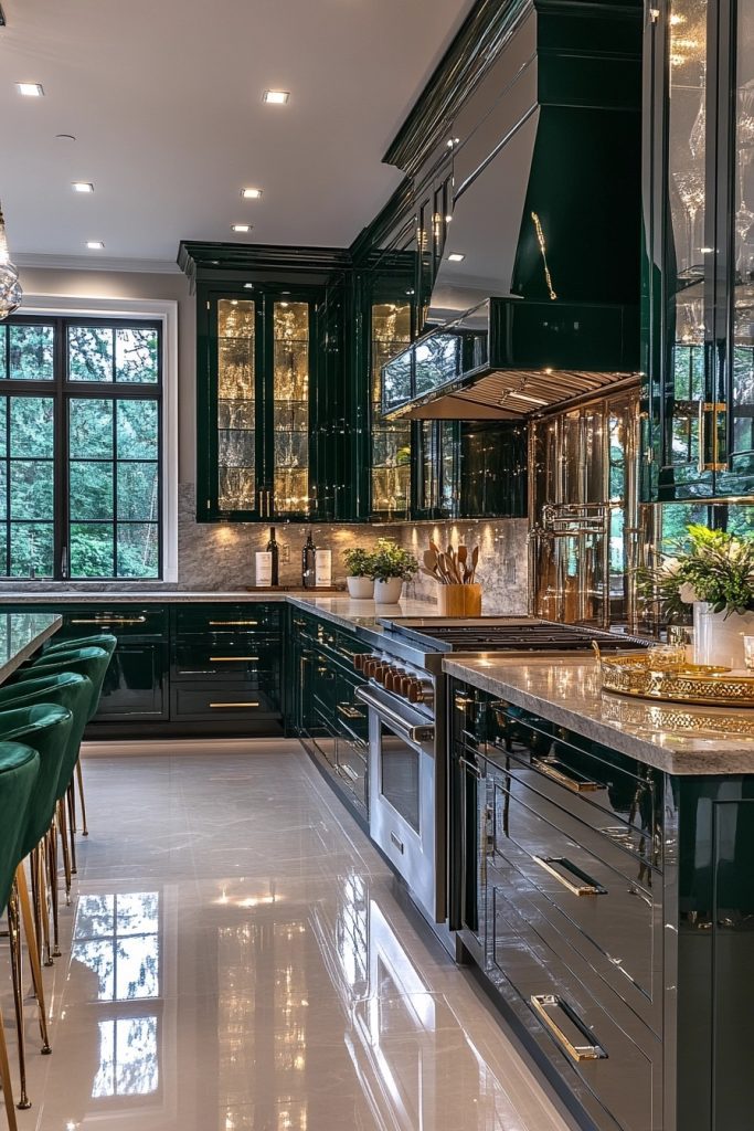 High-Gloss Glamour Kitchen