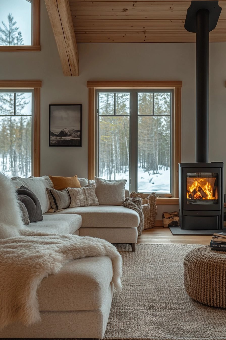 29 Small Nordic Cabin Interior Ideas To Create A Calm And Cozy Vibe ...