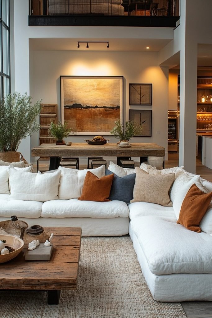 Inviting Loft Lounge Area