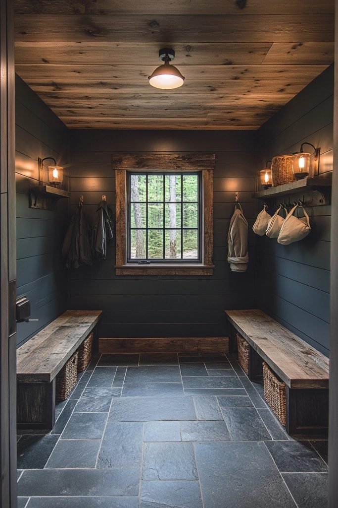 Inviting Mudroom Entry