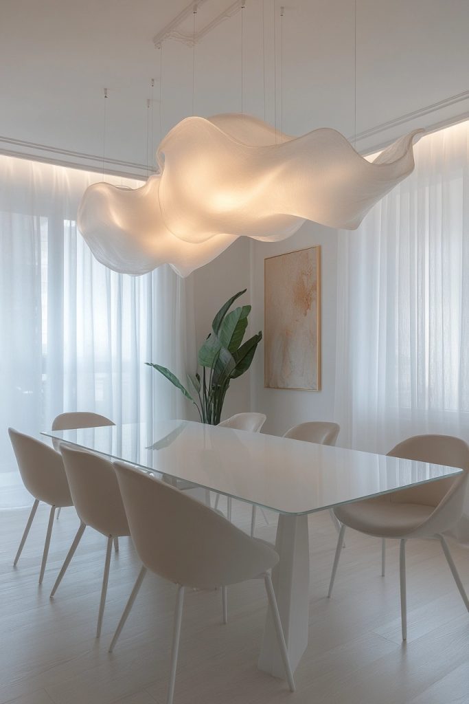 Luminous White Dining Set-Up