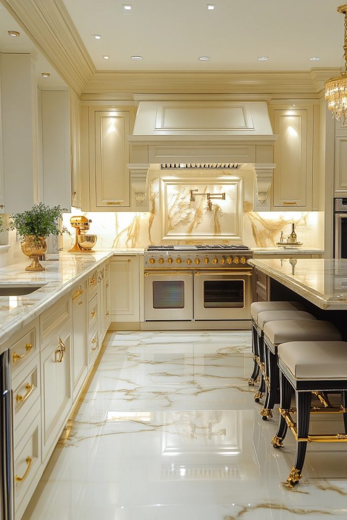 Luxurious Marble Kitchen