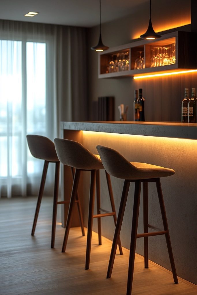 Minimal Bar Dining Area