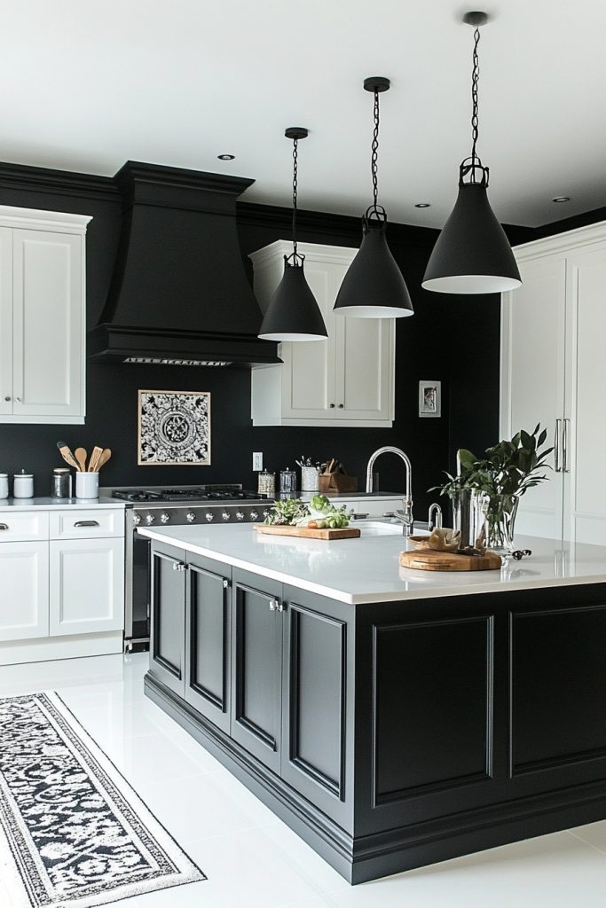 Monochrome Statement Kitchen