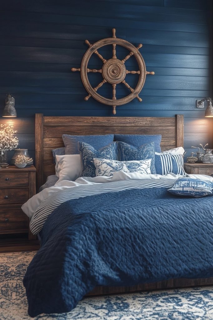 Nautical Navy Navigator's Room