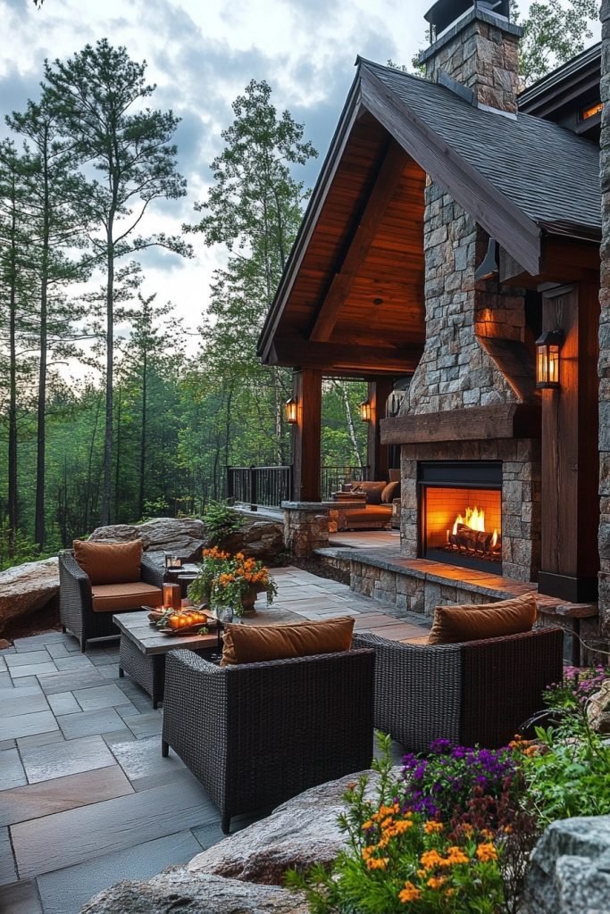 Outdoor Cabin Patio