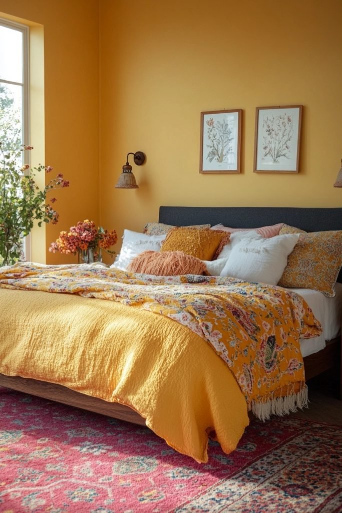 Pale Primrose Boho Bedroom