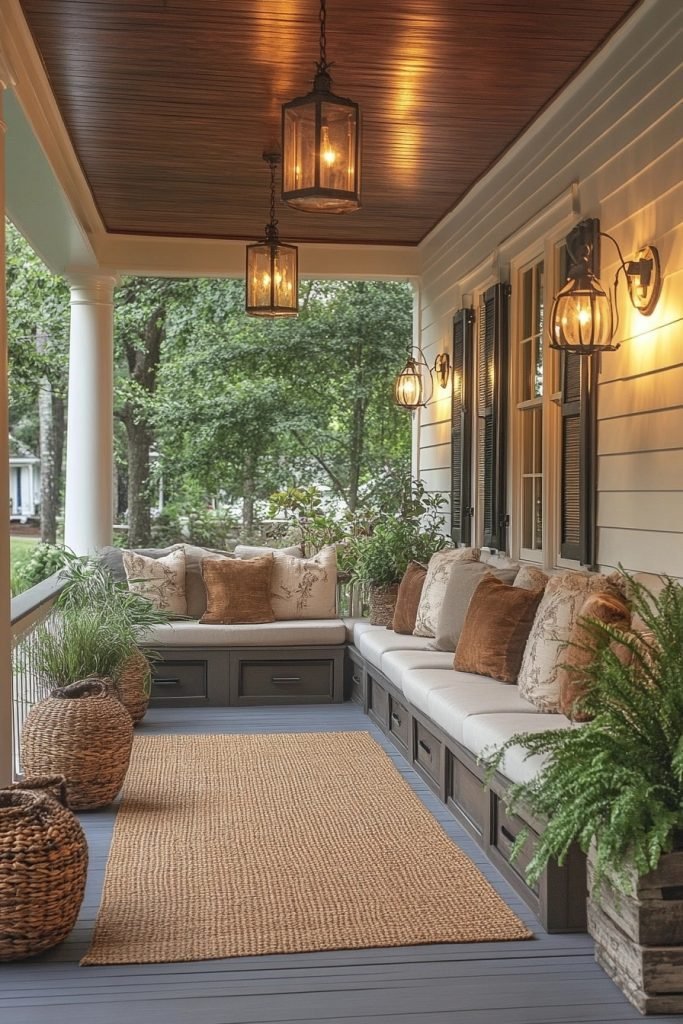 Porch Designs with Hidden Storage Solutions