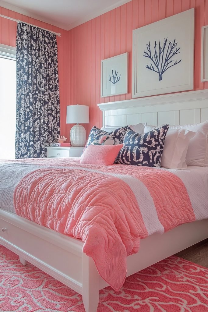 Preppy Pink Coastal Flair