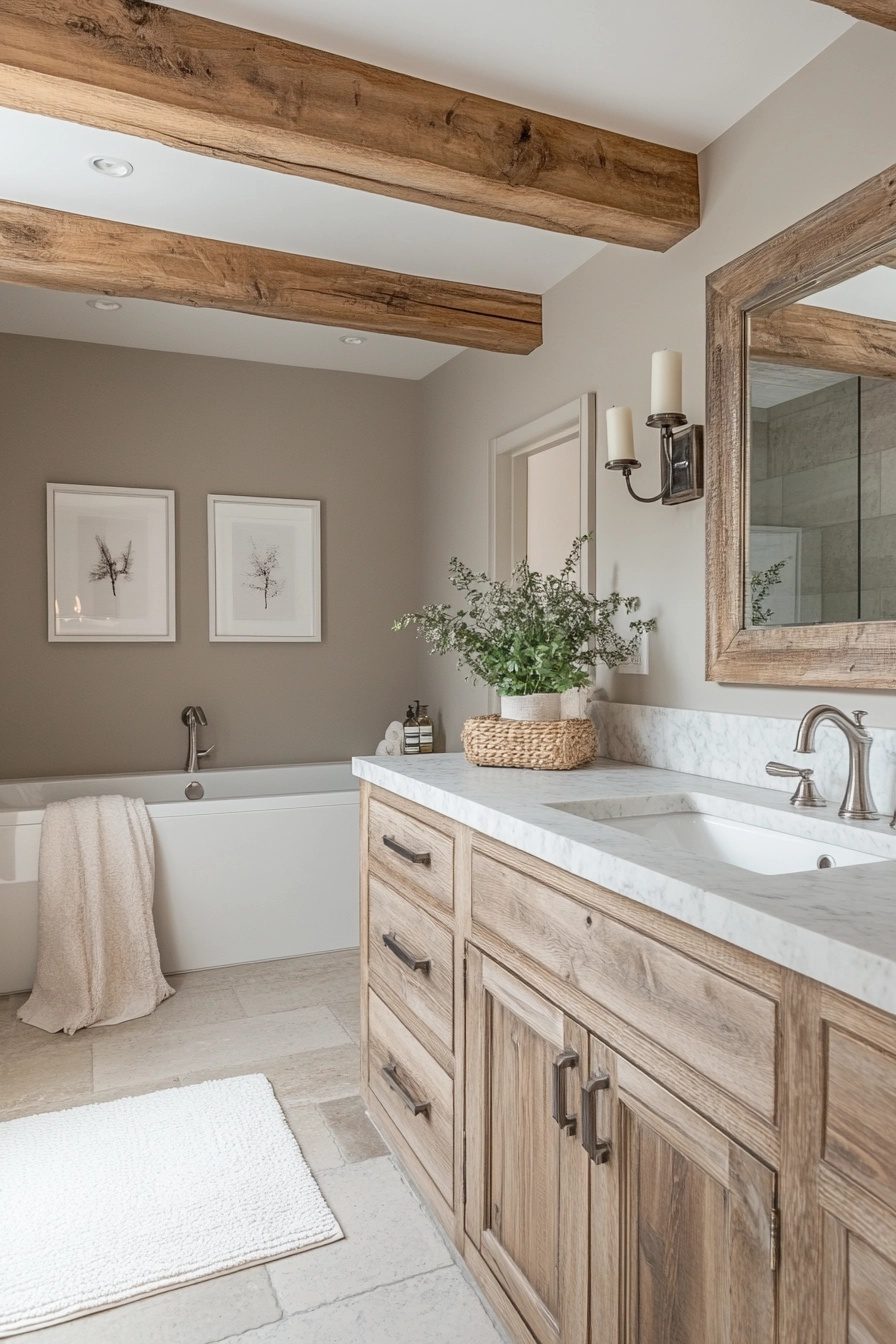 29 Transitional Bathroom Design Ideas For A Modern Yet Traditional Look ...