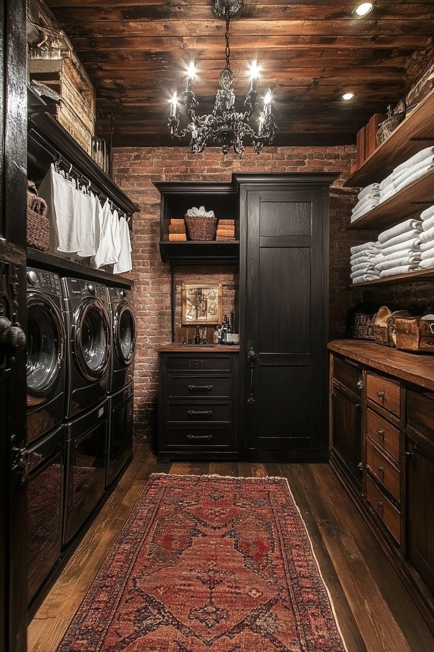 29 Western Gothic Laundry Room Ideas For A Dramatically Stylish Spin ...