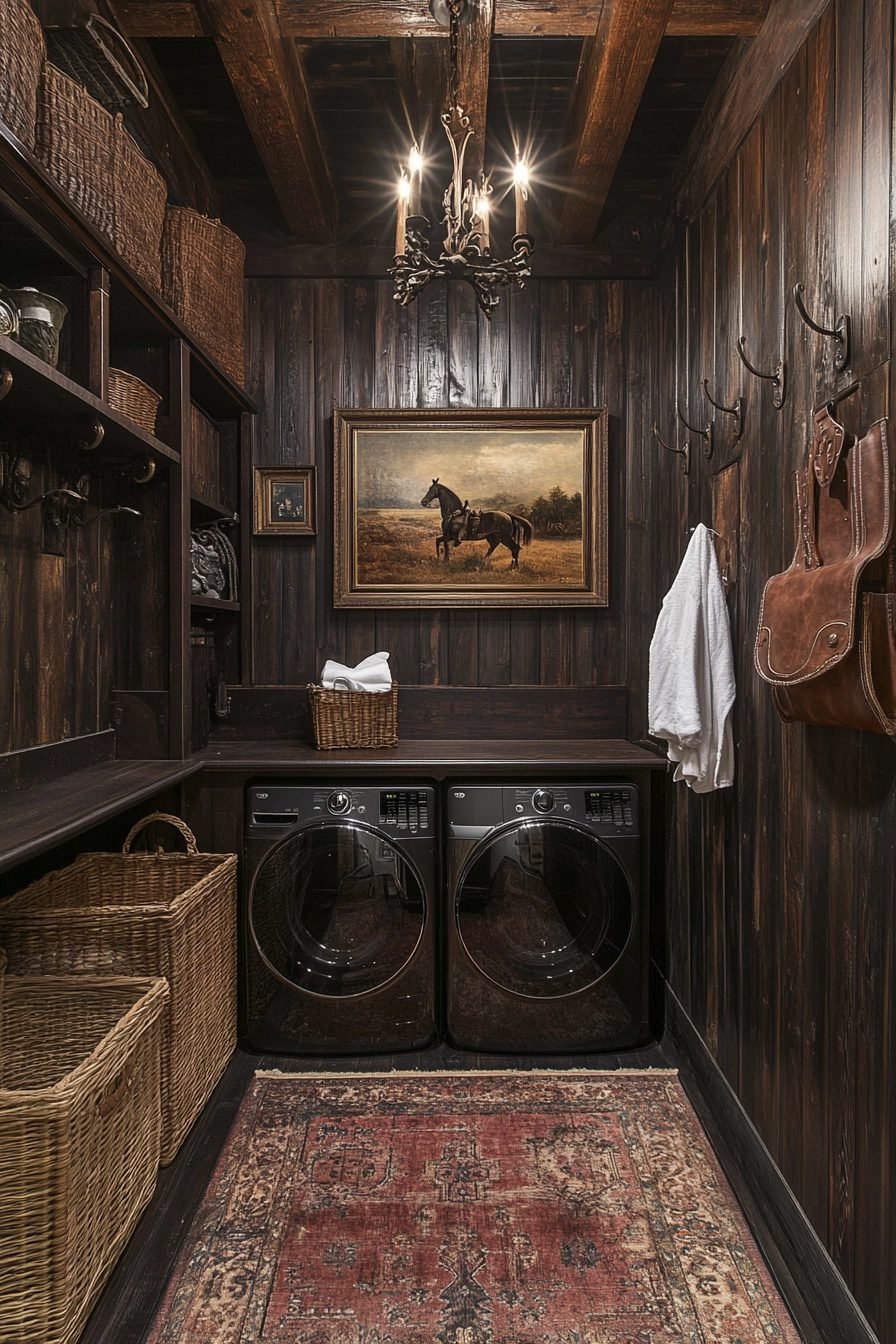 29 Western Gothic Laundry Room Ideas For A Dramatically Stylish Spin ...