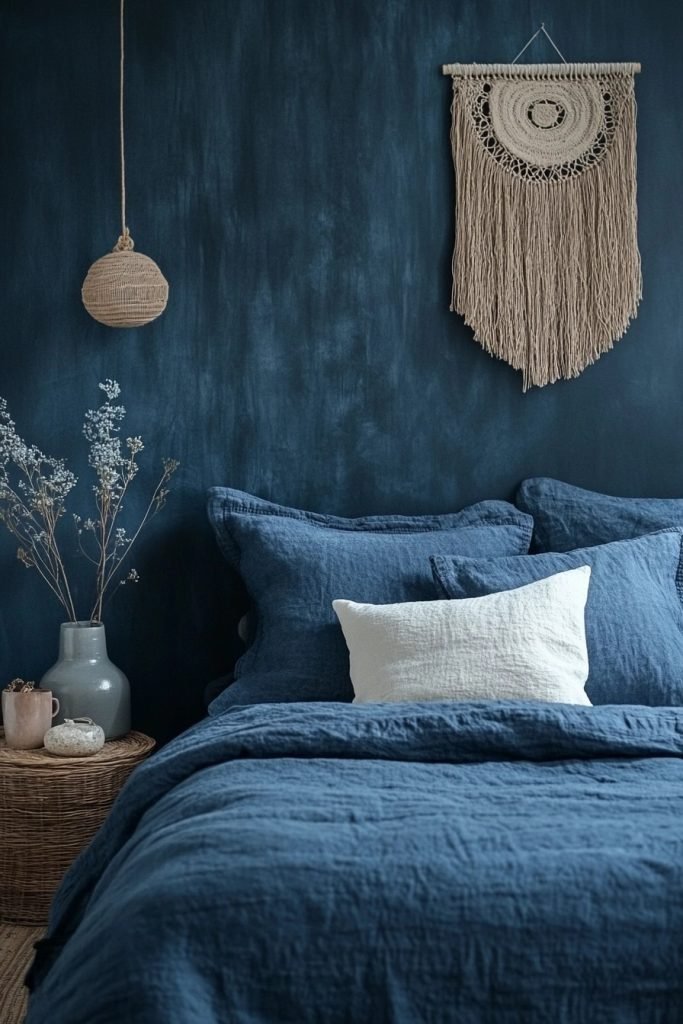 Serene Navy Boho Chamber