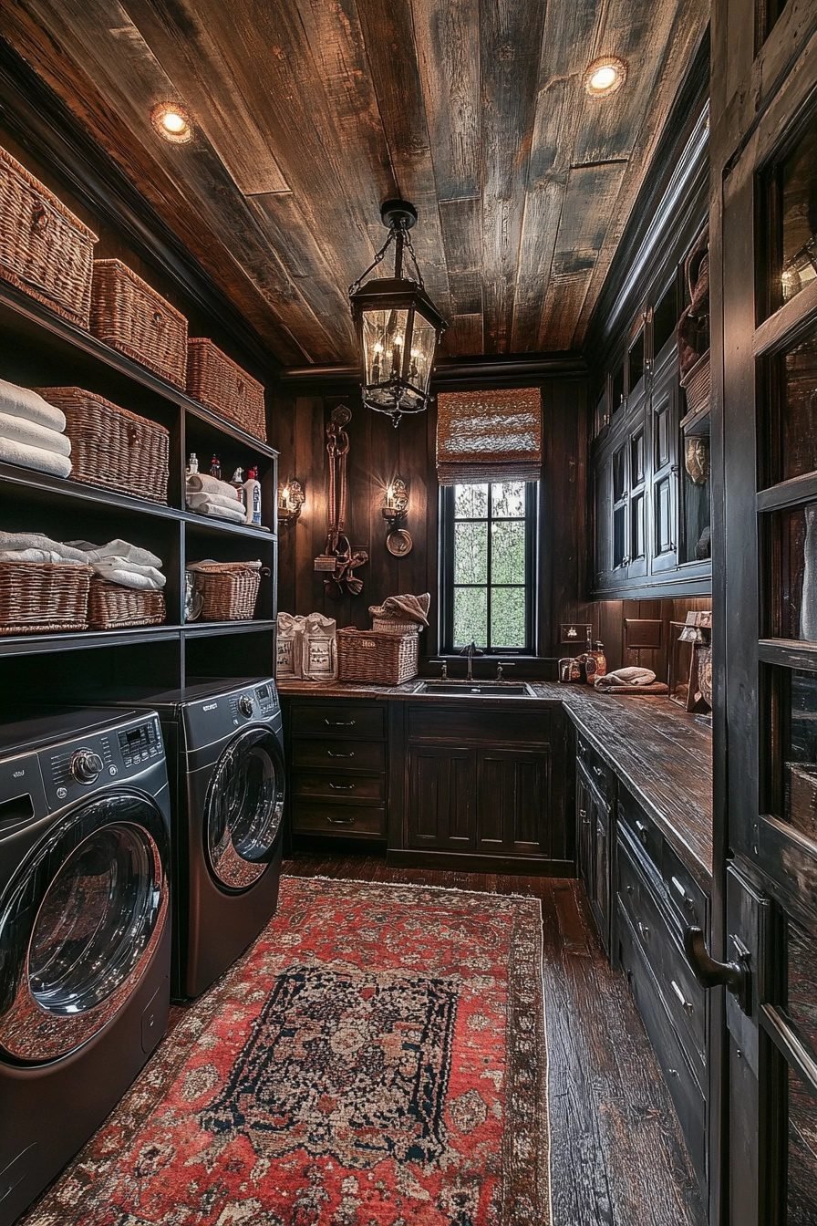 29 Western Gothic Laundry Room Ideas For A Dramatically Stylish Spin ...