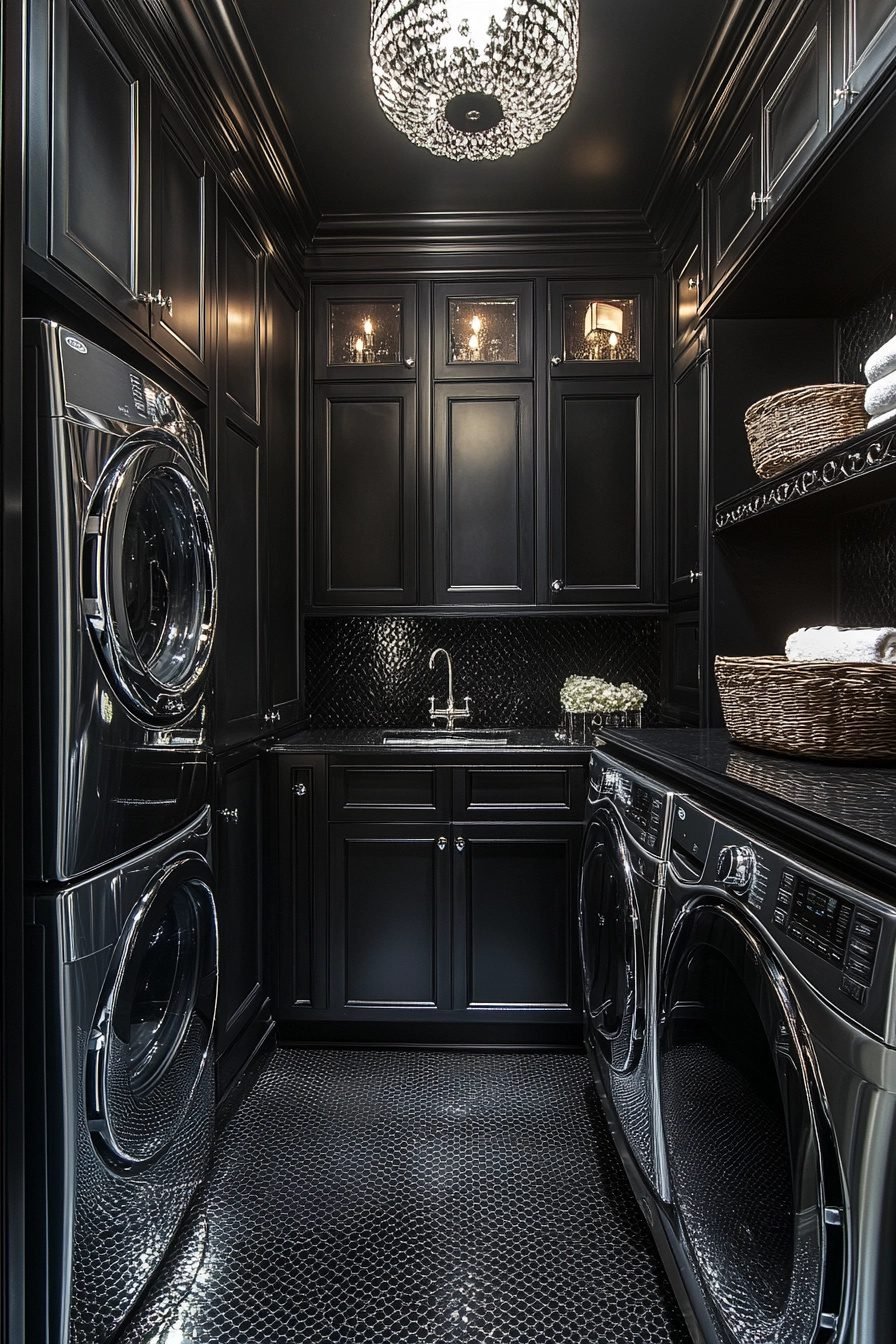 29 Western Gothic Laundry Room Ideas For A Dramatically Stylish Spin ...