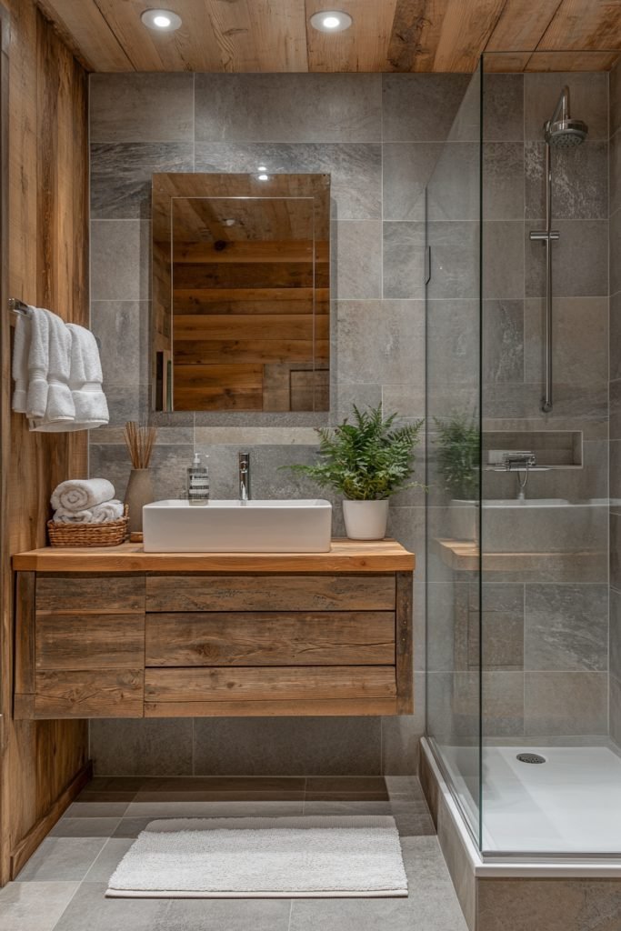 Simplistic Cabin Bathroom