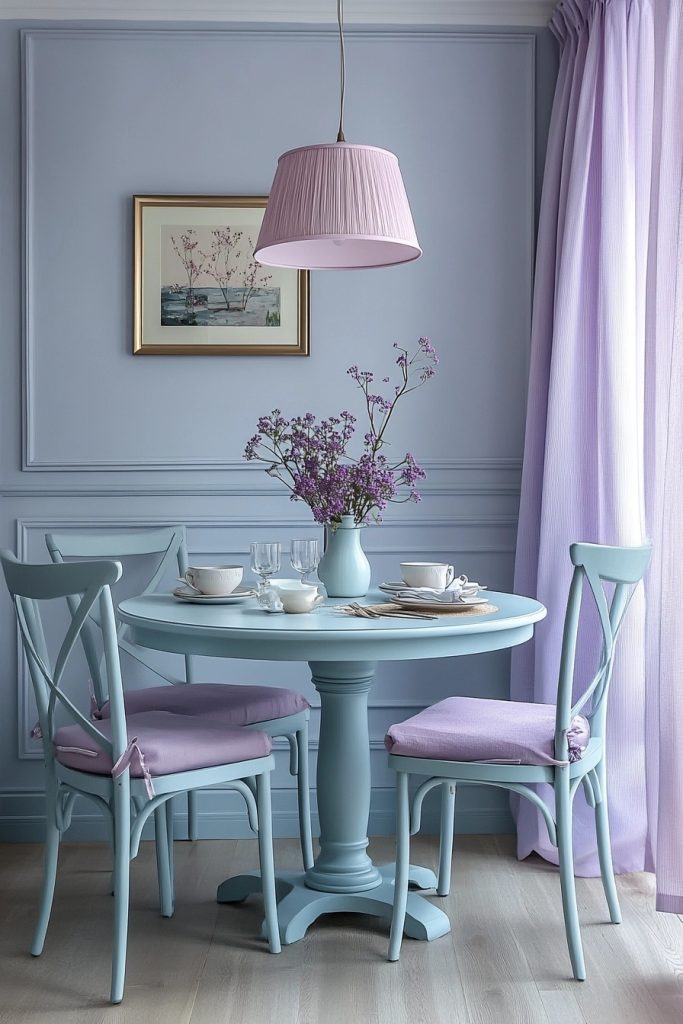 Soft Pastel Dining Nook