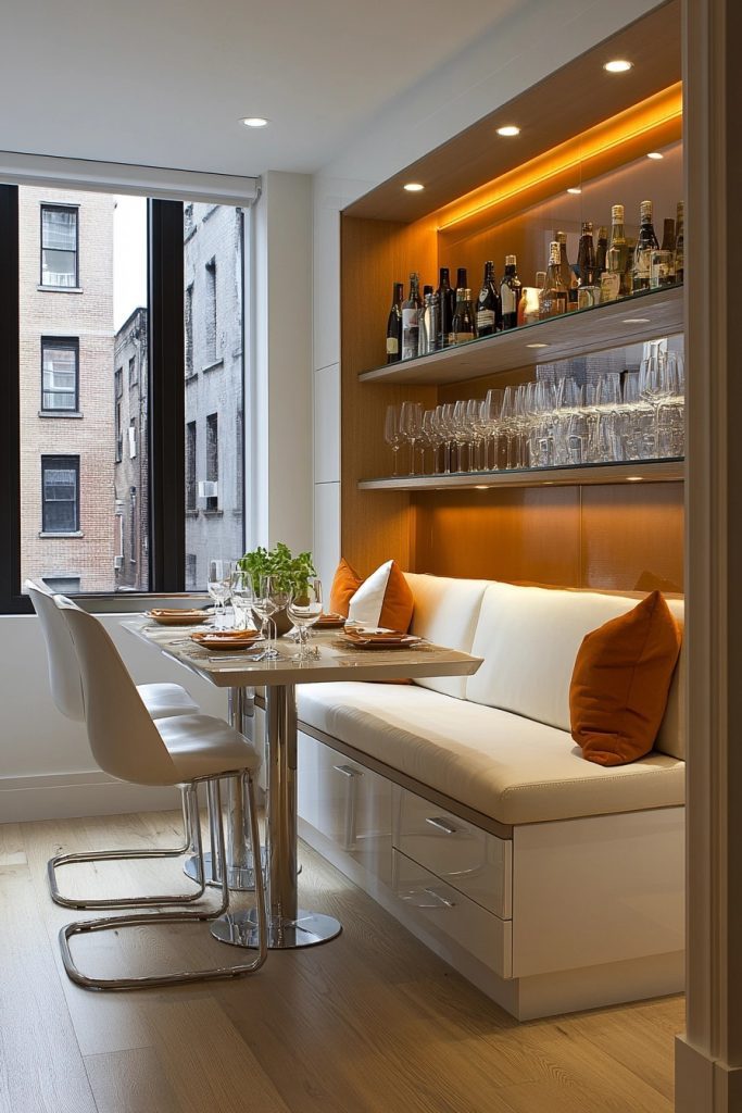 Streamlined Space-Saving Dining Nook