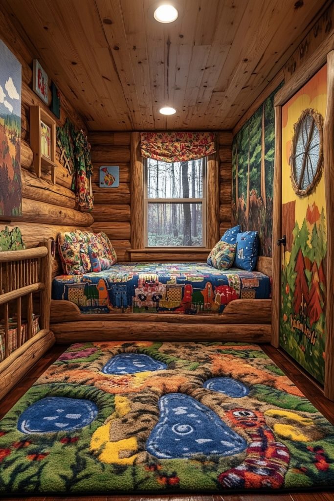 Themed Cabin Kids' Room