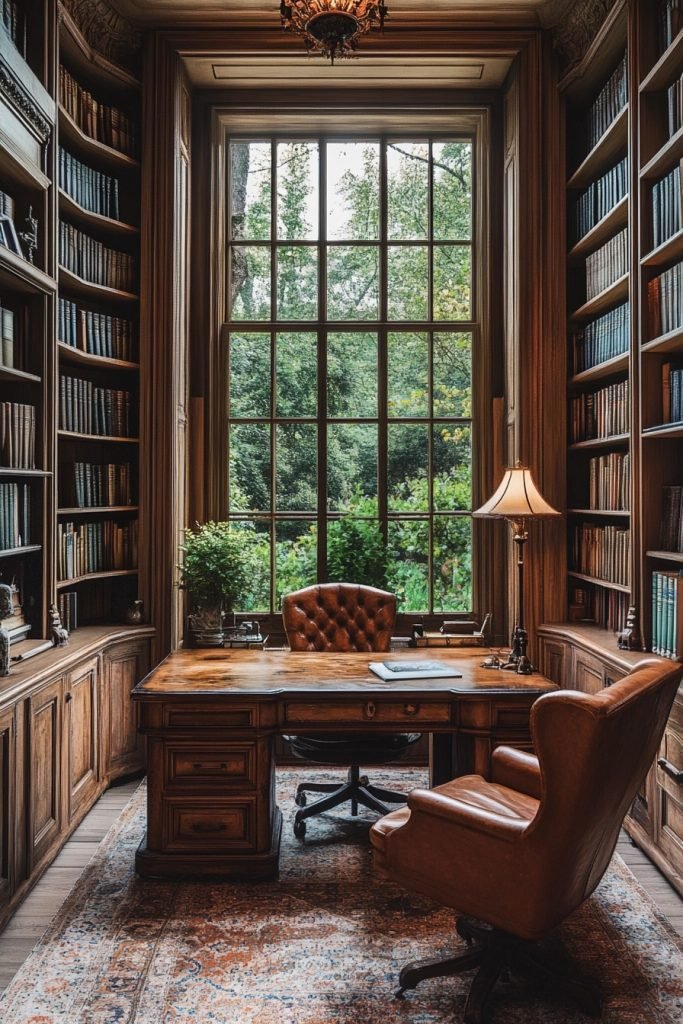 Time-Worn Home Office Tranquility