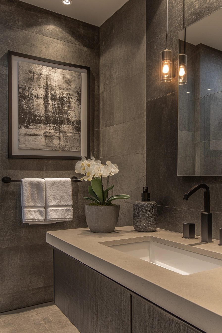 Picture of 29 Apartment Bathroom Decor Ideas For A Chic And Functional Makeover ...