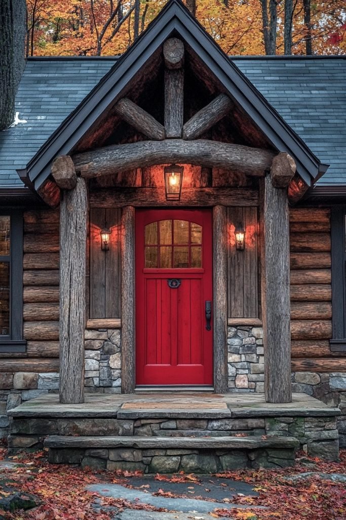 Vintage Cabin Facade