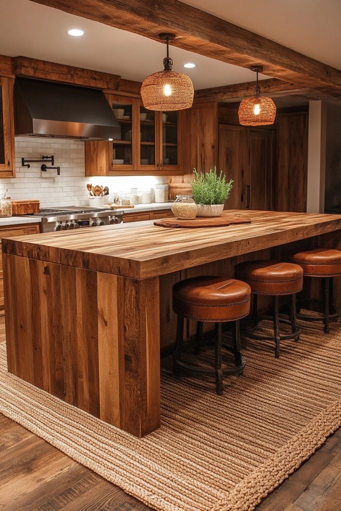 Warm Wood Tones Kitchen