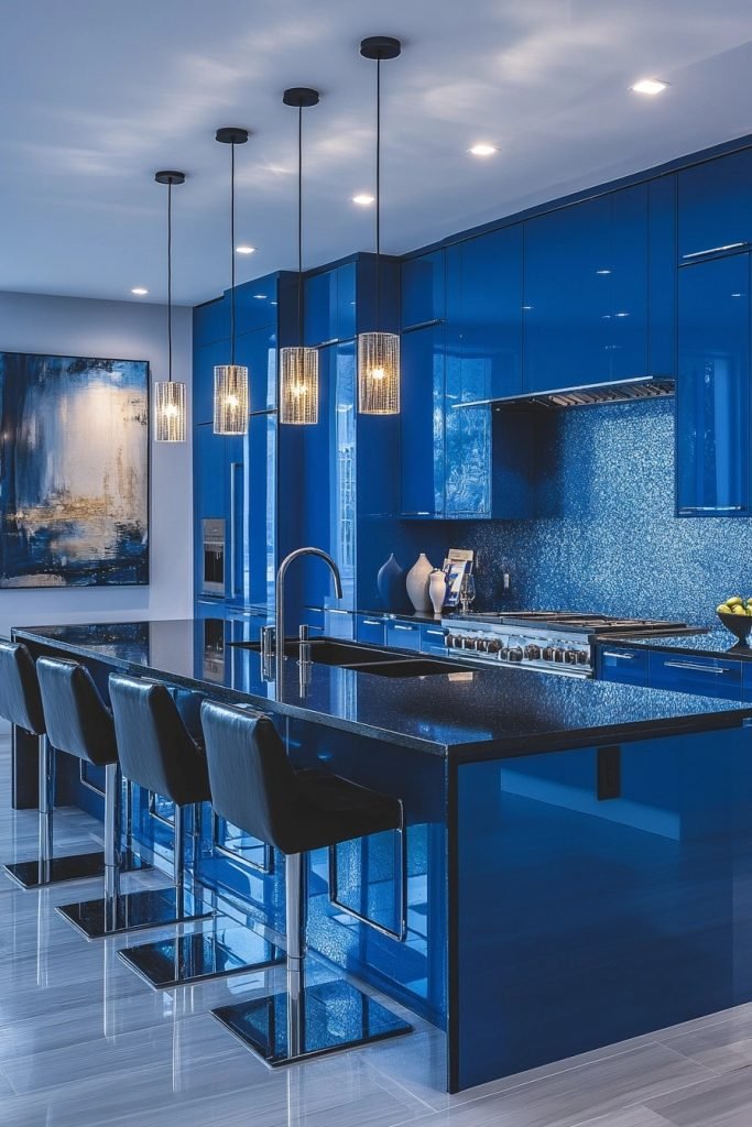 Azure Allure: Striking Blue Boldness