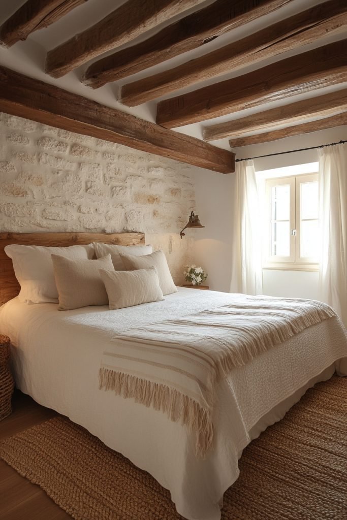 Beamed Ceiling Rustic Room
